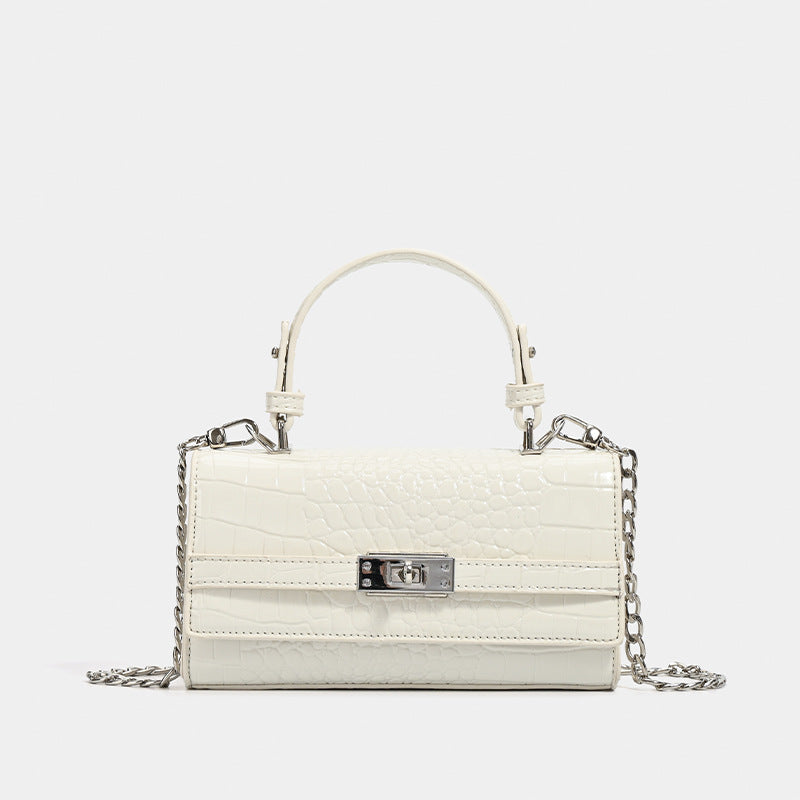 Women's Design Crocodile Pattern Portable Kelly Korean Style Bags