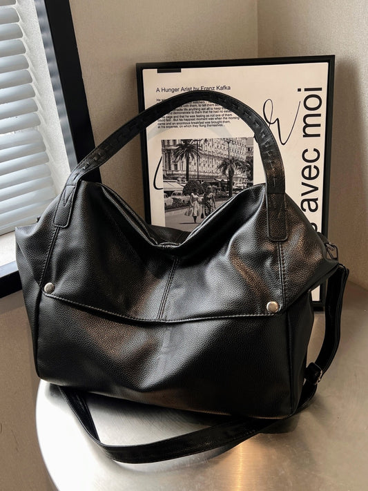 Women's Large Capacity Fashion Western Style Solid Tote Bag