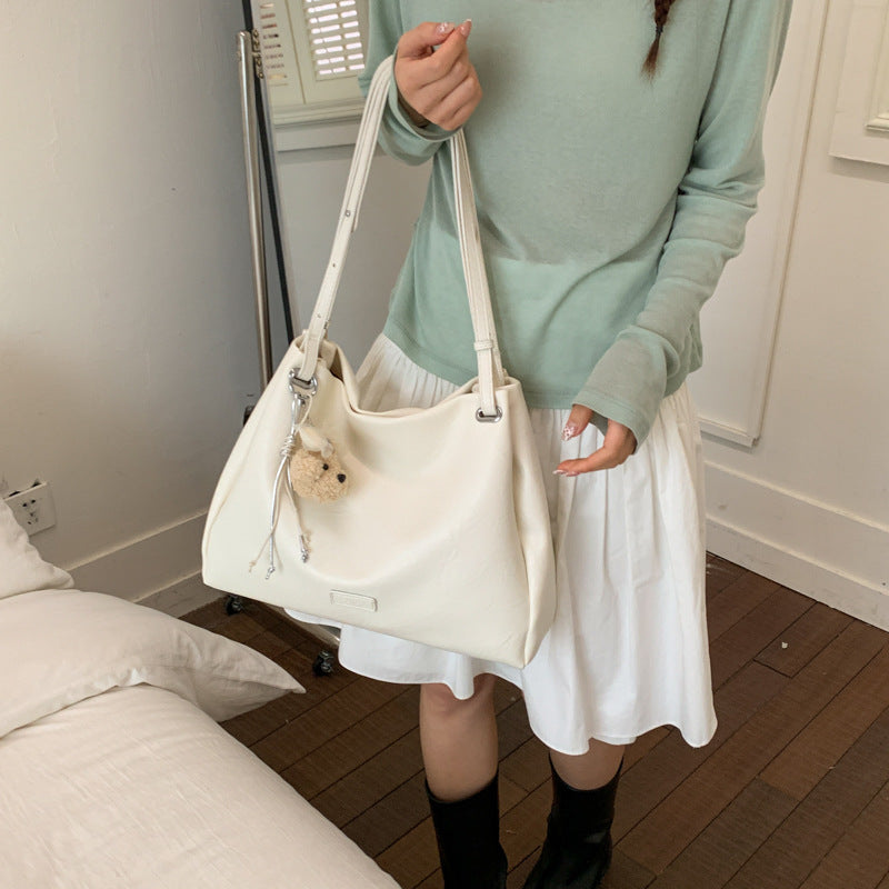 Women's Retro Fashionable Simple Elegant Large Capacity Shoulder Bags