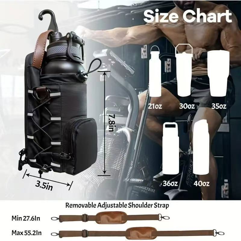 Source Fitness Magnetic Suction Kettle Water Cup Mobile Sport Waist Bag, Accessory Bag