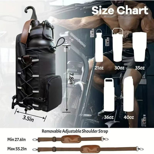 Source Fitness Magnetic Suction Kettle Water Cup Mobile Sport Waist Bag, Accessory Bag
