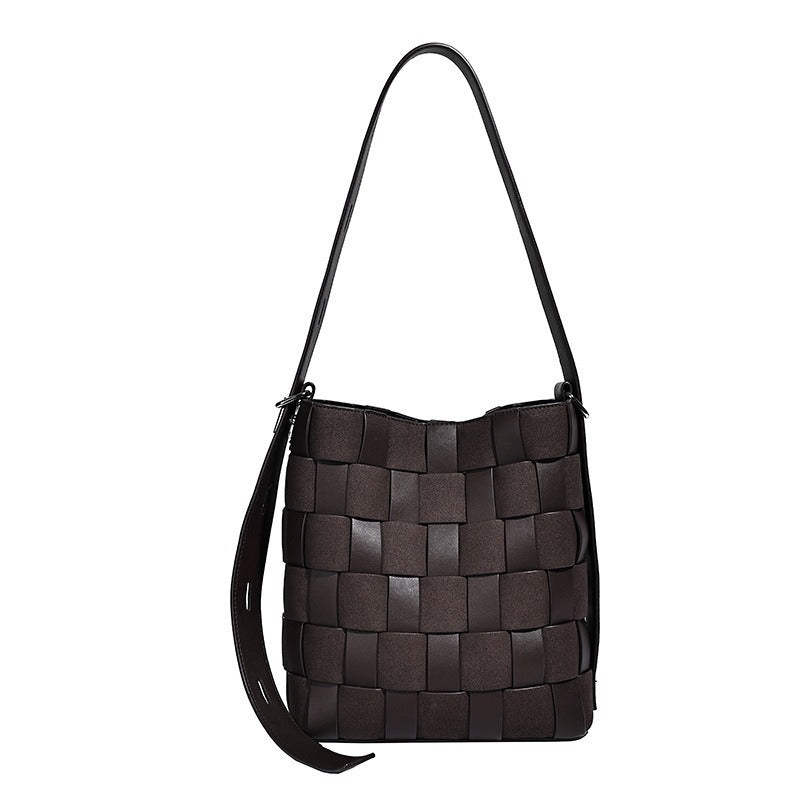 Women's Source Woven Large Capacity Commuter Bucket Bag