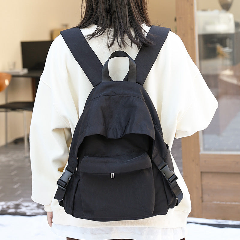 Leisure Artistic Nylon Fashion Washed Worn Retro Backpacks