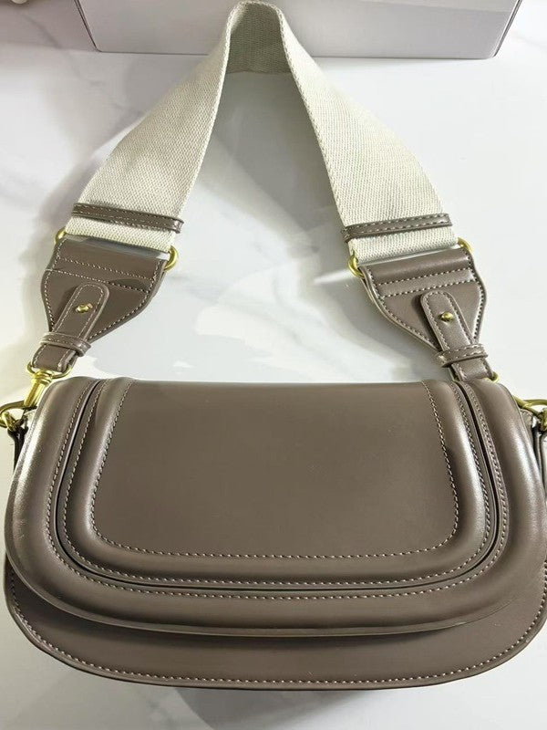 Women's Home Wide Strap One Saddle For Small Square Bags