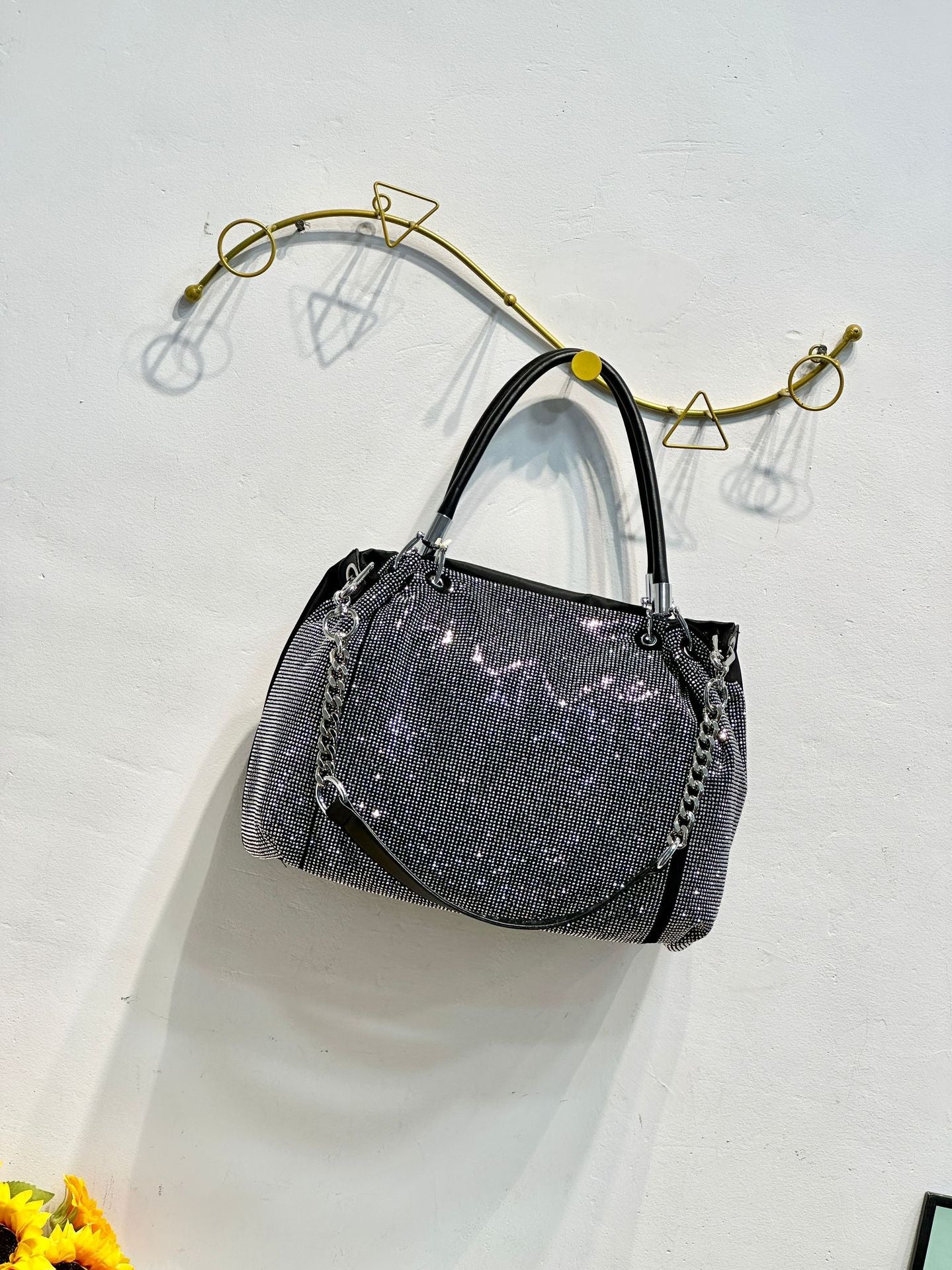 New Fashion Chain Versatile Exquisite Rhinestone Handbags