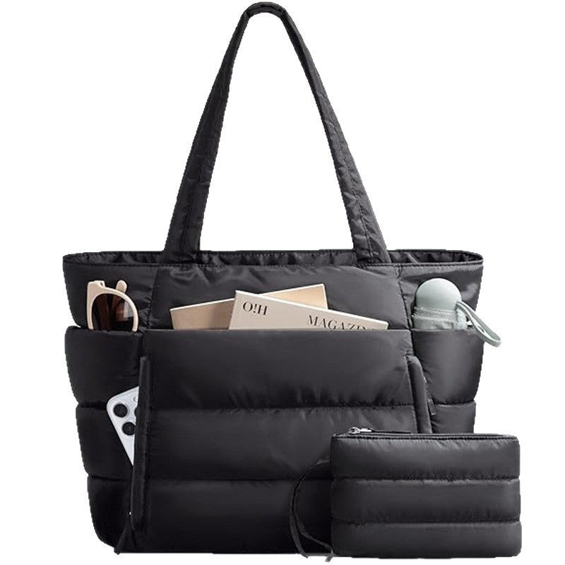 Women's Trendy Mummy Leisure Commute Quilted One Tote Bags