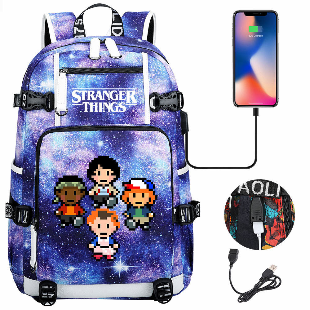 Women's & Men's Peripheral Printed Youth Leisure Backpack