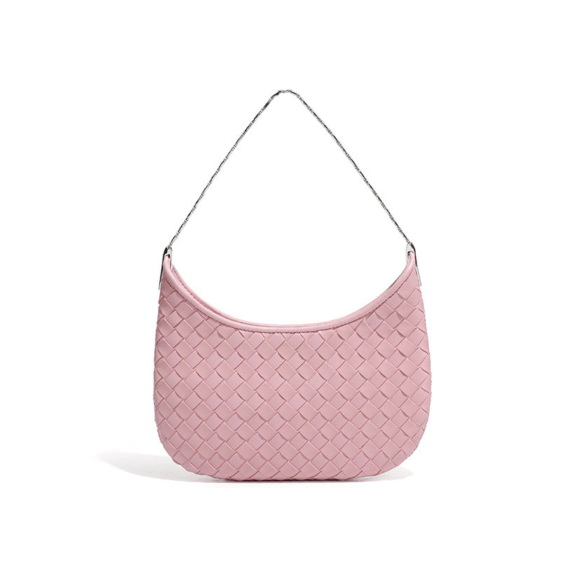 Luxury Weaving Underarm Female Simple Commute Women's Messenger Bag