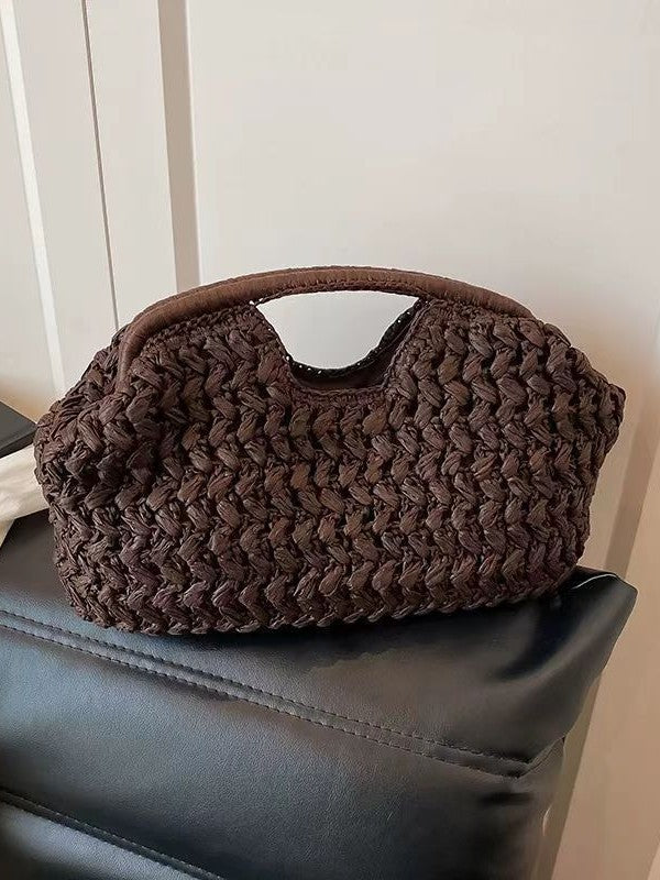 Women's Hand Carrying Straw Special Interest Light Luxury High Tote Bag