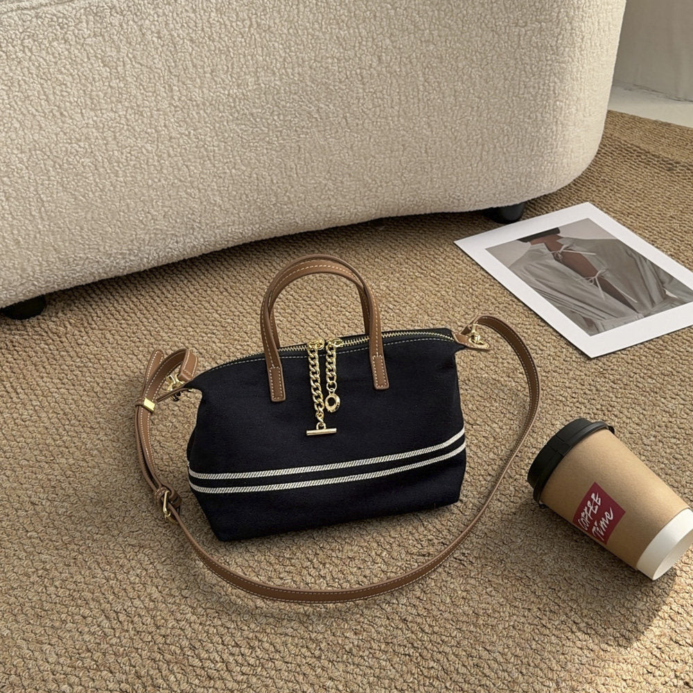 Women's Denim Practical Striped Versatile Simple Convenient Tote Bag