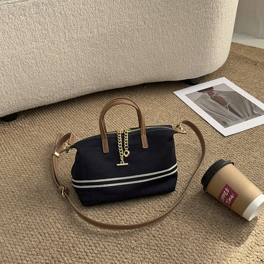 Women's Denim Practical Striped Versatile Simple Convenient Tote Bag