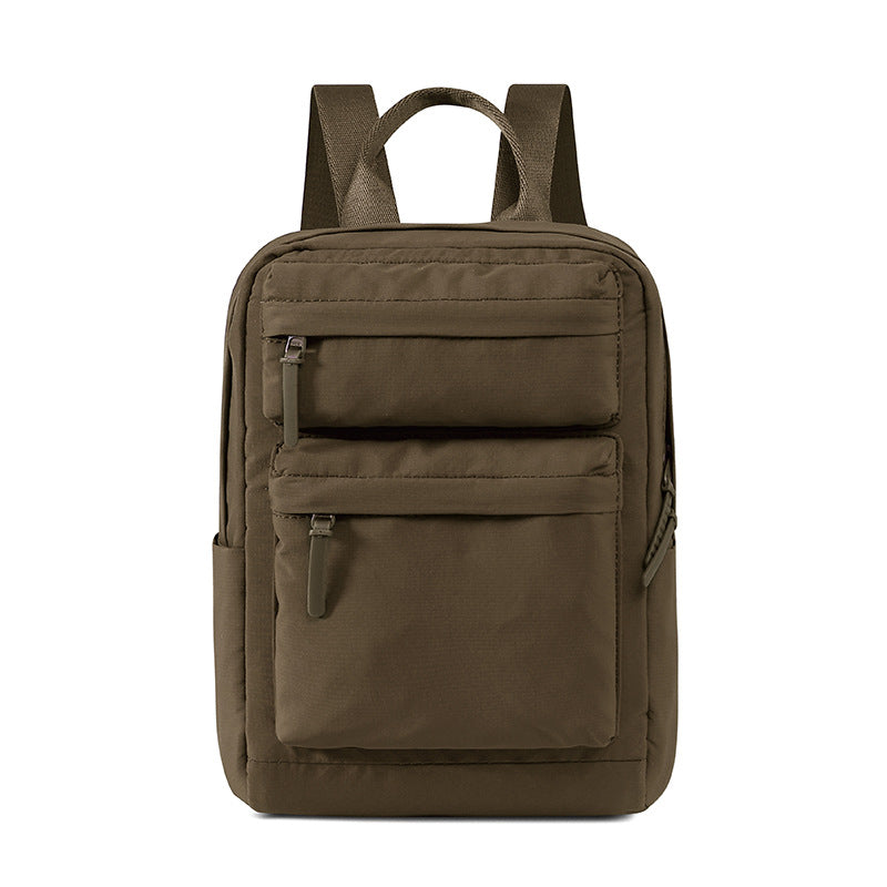 Capacity Pleated Solid Color Campus Computer Simple Junior Bags