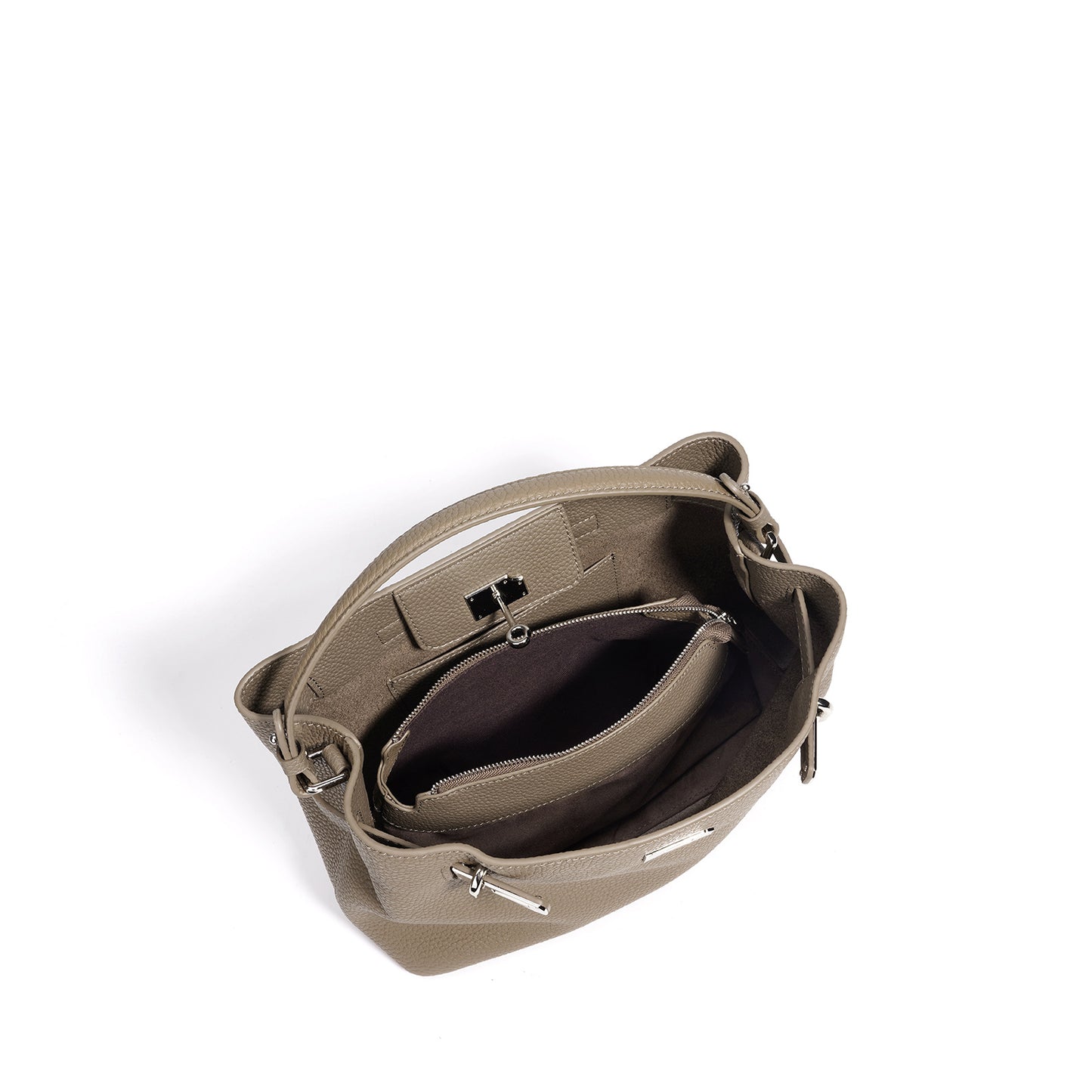 First Layer Cowhide Kelly Genuine Leather Women's Handbag