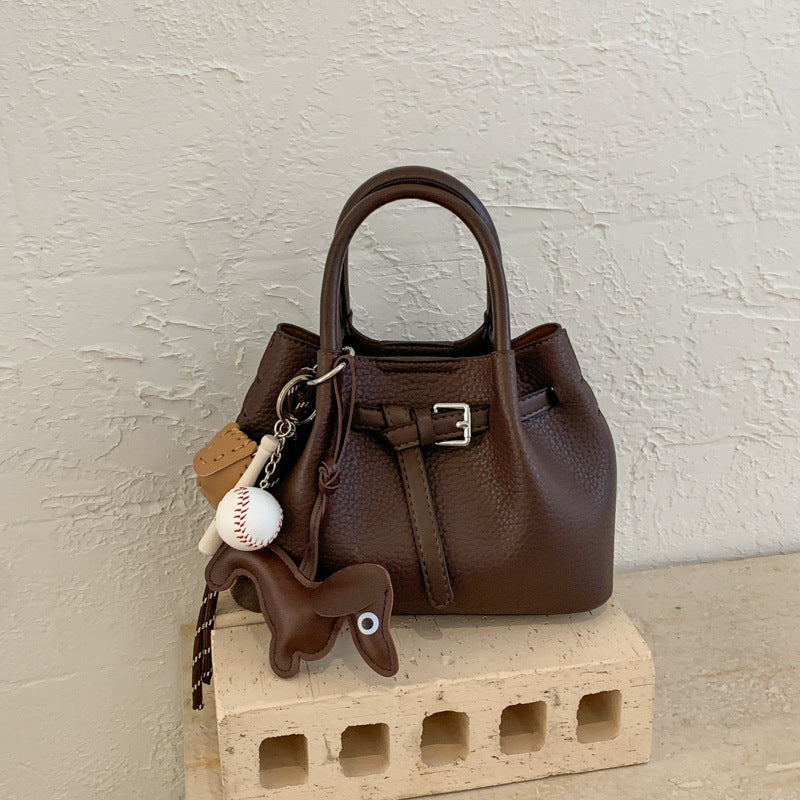 Fashion Popular High Sense Retro Style Fashionable Bucket Bag