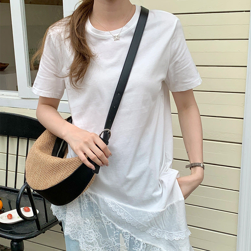 Women's Summer Woven Moon Niche Lightweight Bags