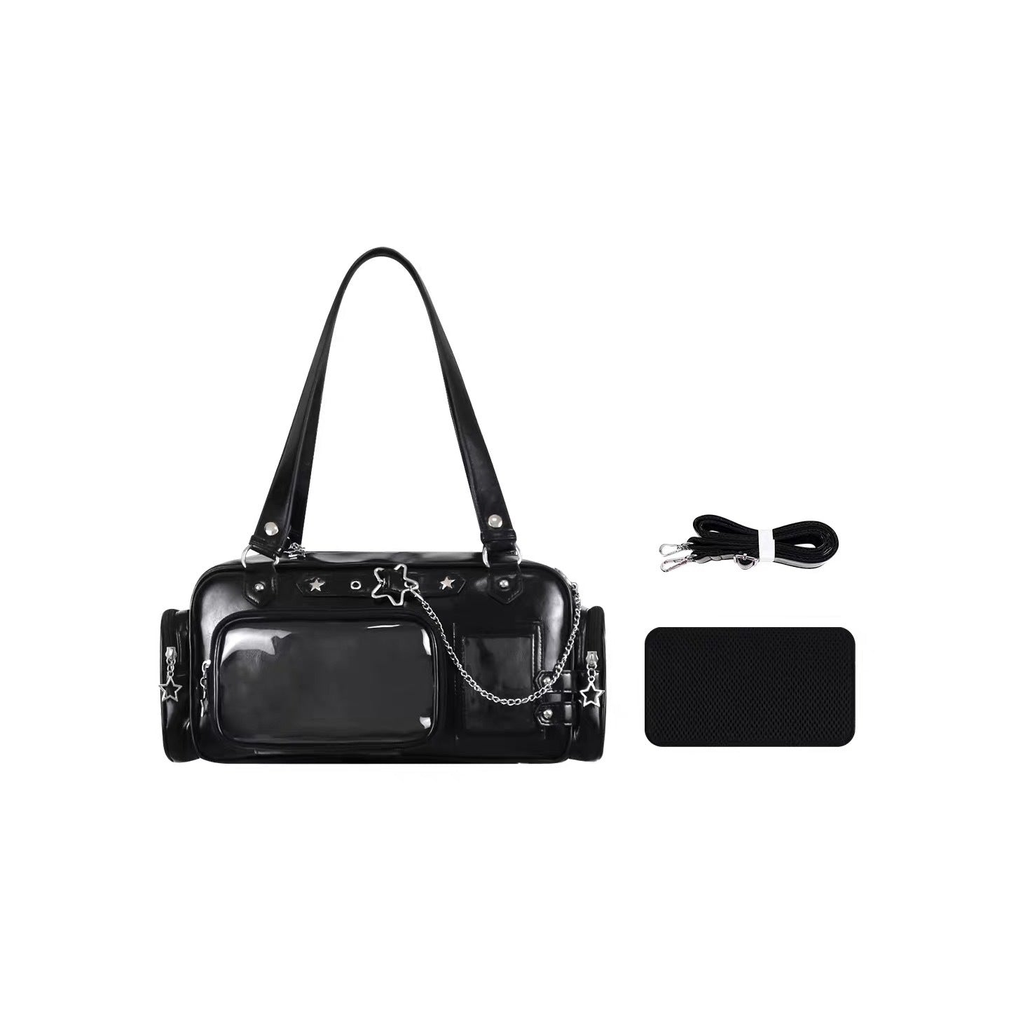 Large Capacity Two-dimensional Uniform Cartoon Fashion Simple Underarm Bag