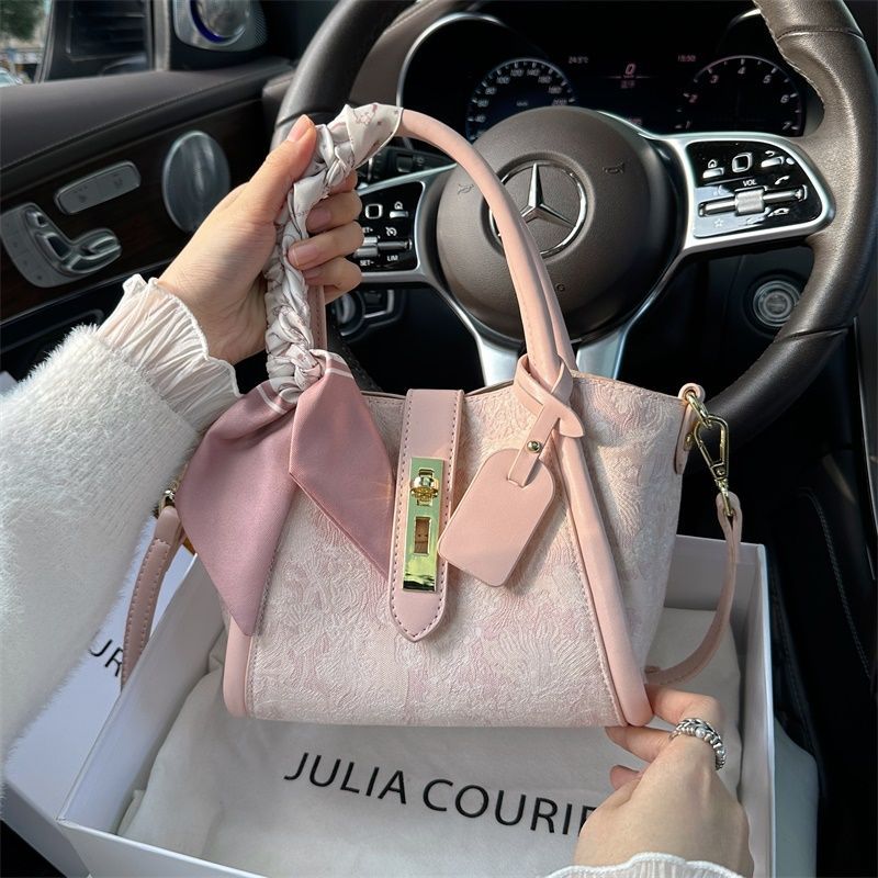 Niche Lace Embroidery Vegetable Basket Female Women's Handbag