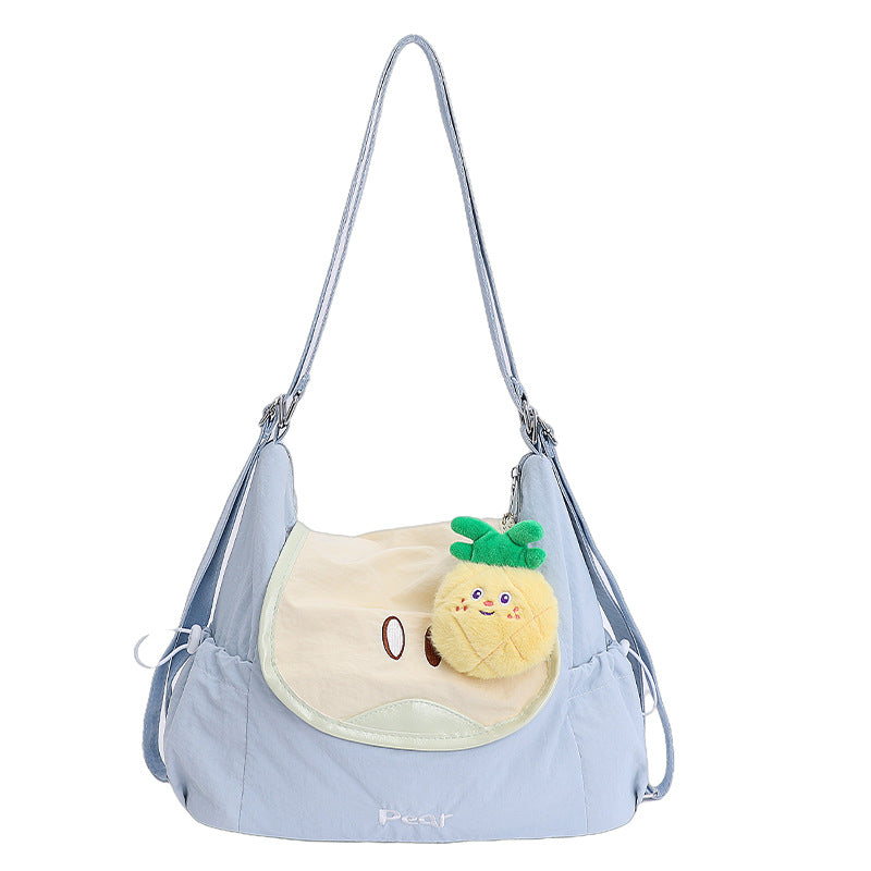 Women's Idle Style Fashion Crescent Dumpling Simple Solid Color Women's Shoulder Bag