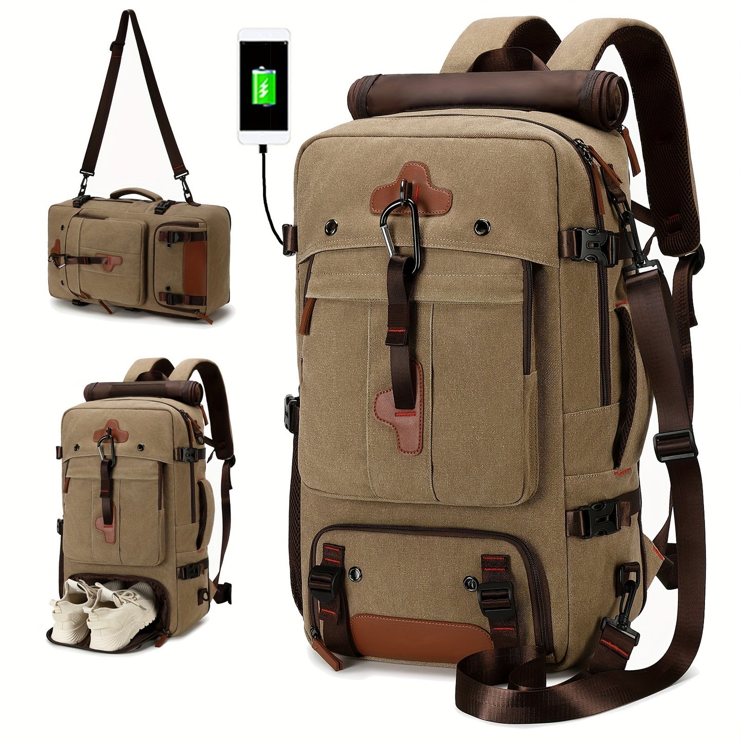 Men's High-grade Waterproof Business Computer Printed Leisure Backpack