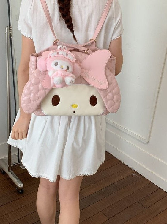Women's Style Cartoon Pink Rabbit Design Cute Sweet Shoulder Bags