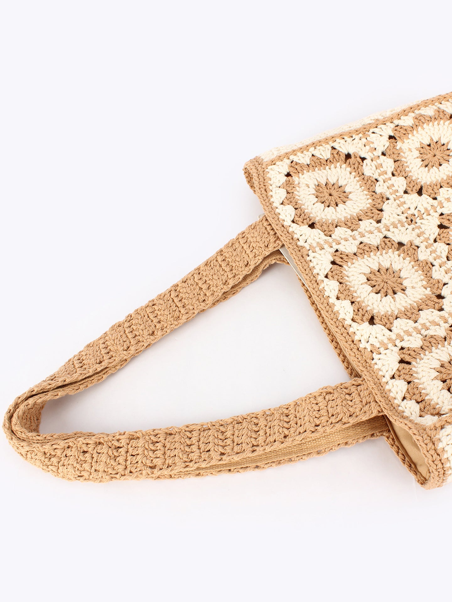 Women's Cotton Thread Mosaic Woven Seaside Holiday Bags