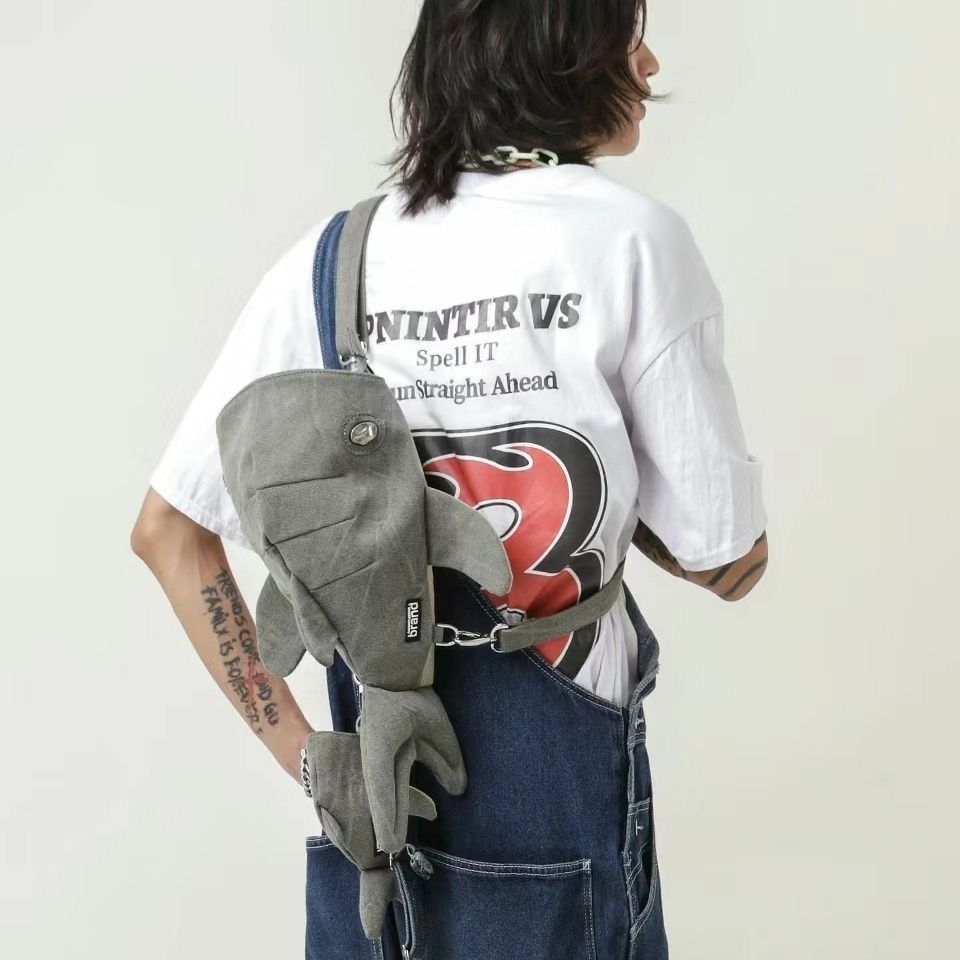 Trendy Animal Whale Shark Funny Canvas Women's Shoulder Bag