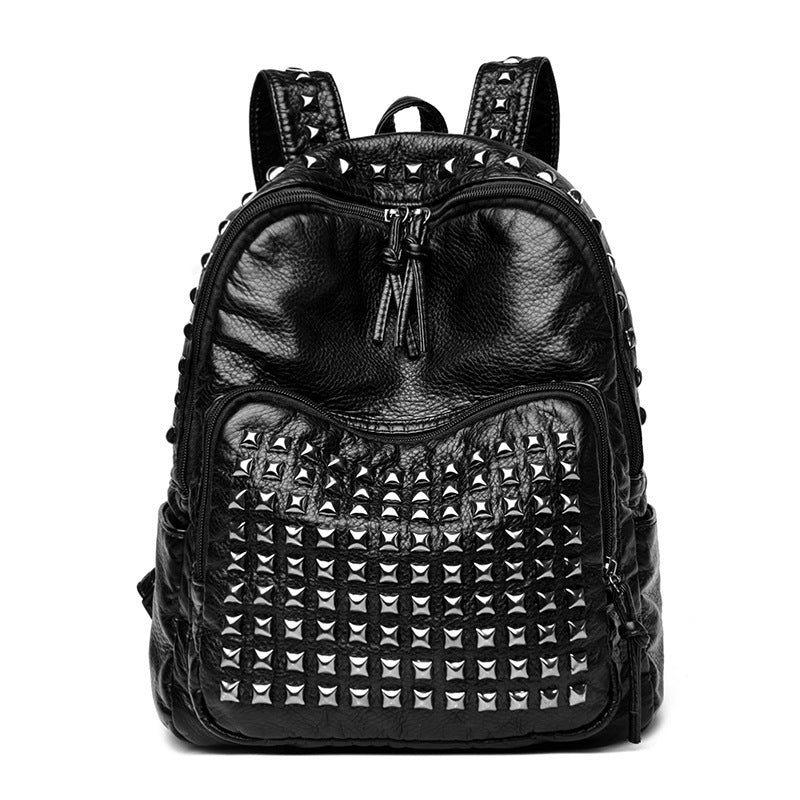 For One Computer Large Capacity Trendy Rivet Women's Backpack