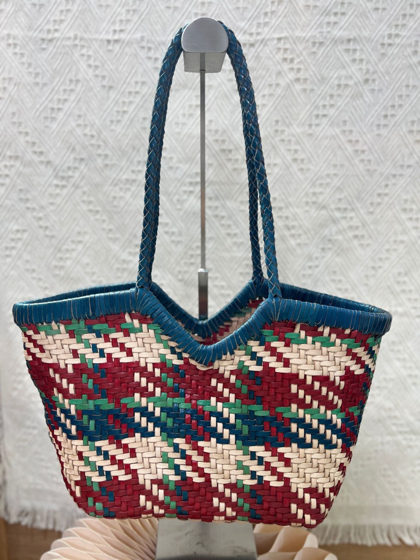Women's First Layer Cow Woven Genuine Leather Women's Handbag