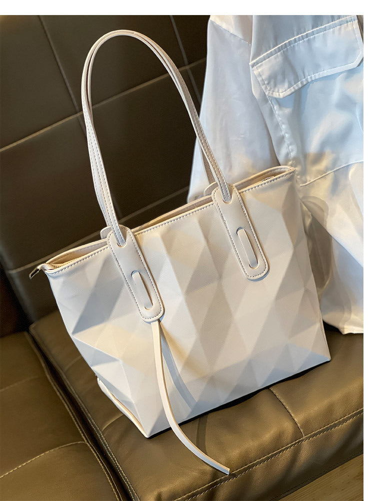 Women's Design Geometric Folding Rhombus Shopping Bags