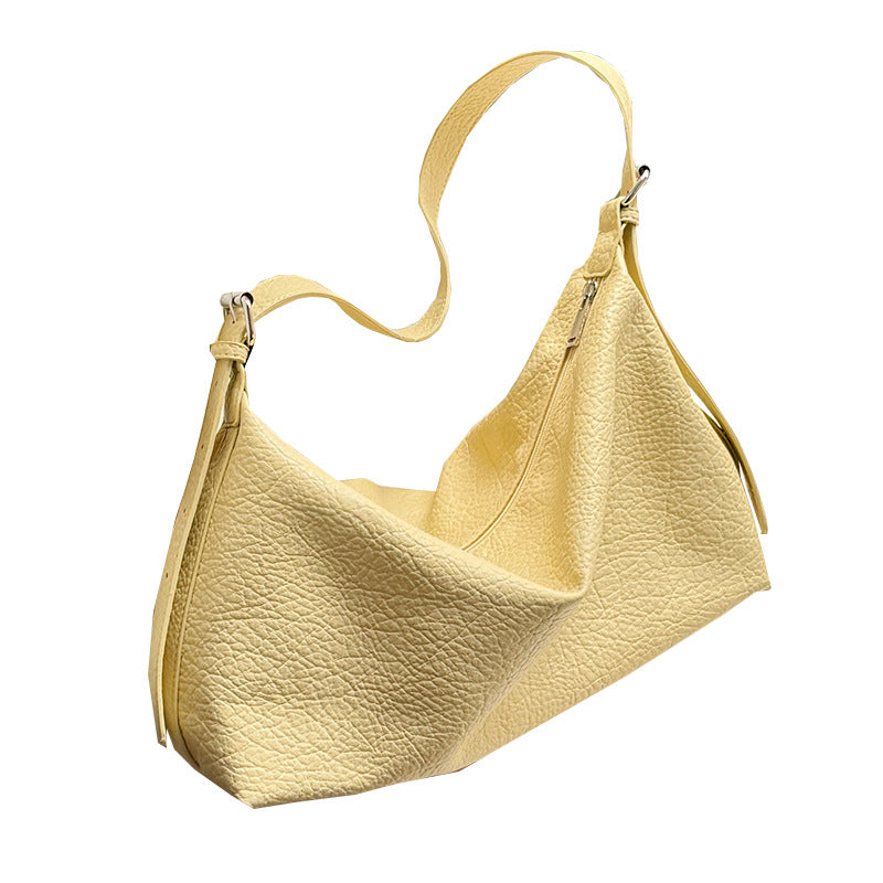 Women's Minority Simple Dumpling Korean Large Capacity High-grade Idle Style Underarm Bags