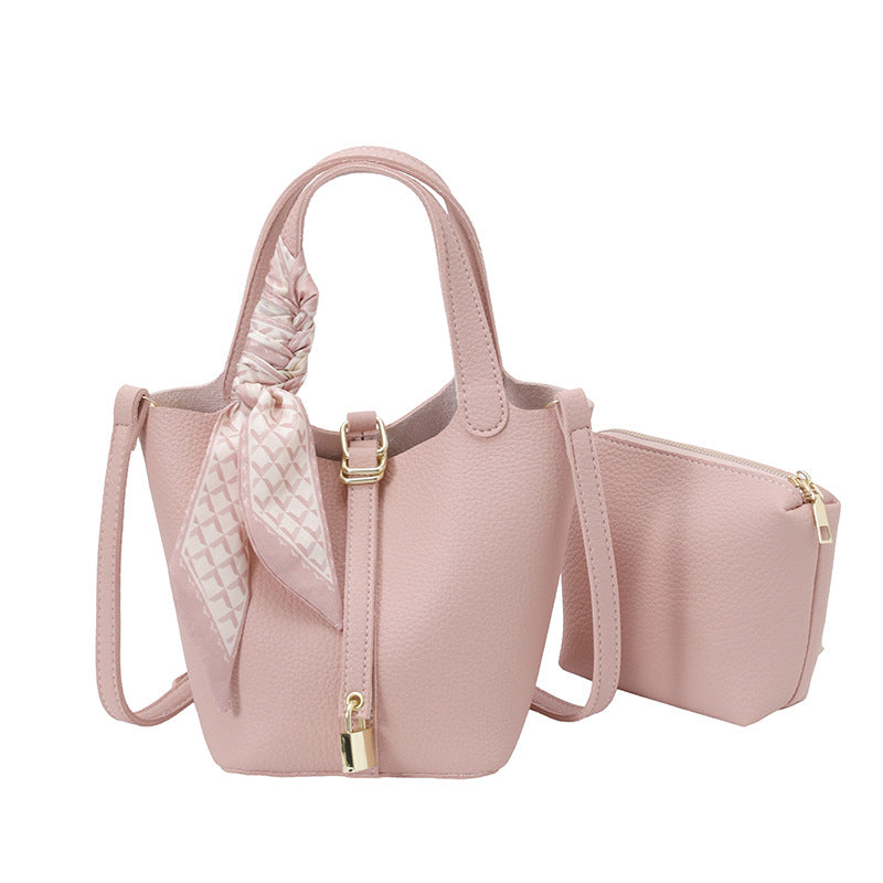 Lychee Pattern Vegetable Basket Trendy Simple Bucket Bag