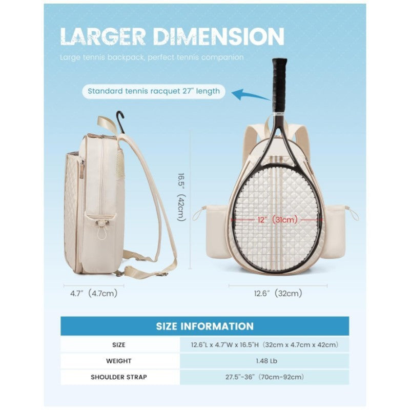 Women's & Men's Lightweight Multifunctional Waterproof Tennis Racket Suitable For Bags