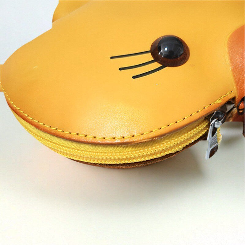 Duck First Layer Cowhide Leather Fashion Women's Messenger Bag