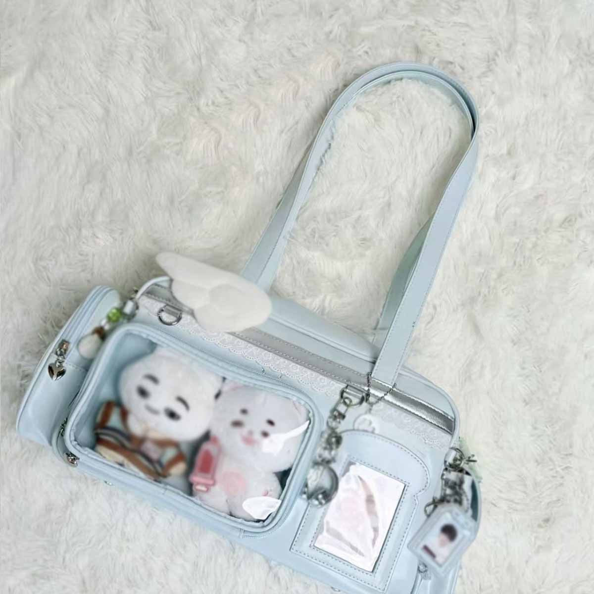 Doll Transparent Commuter Large Capacity Boston Tote Bag
