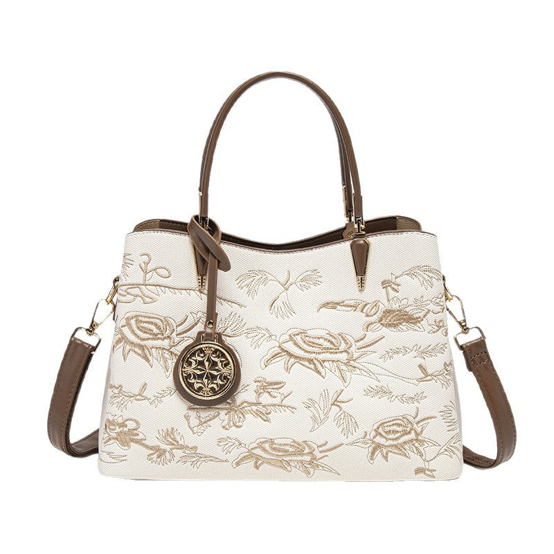 Women's Advanced Texture Chinese Style Large Capacity Shoulder Bags