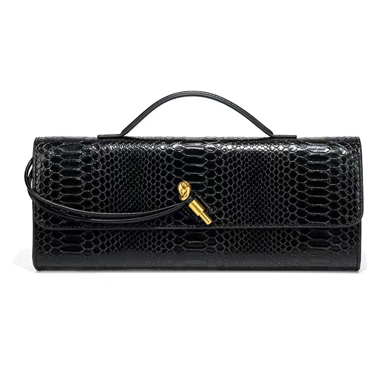 Women's Holding Dinner Vintage Stone Pattern Chinese Baguette Organ Women's Handbag