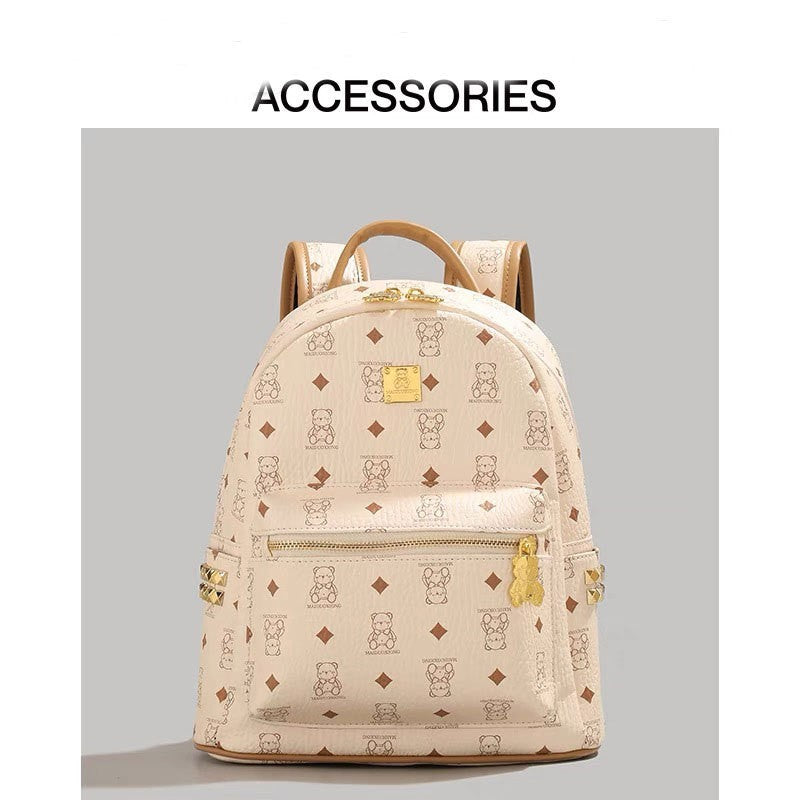 Women's Niche Leather College Sense Large Capacity Women's Backpack