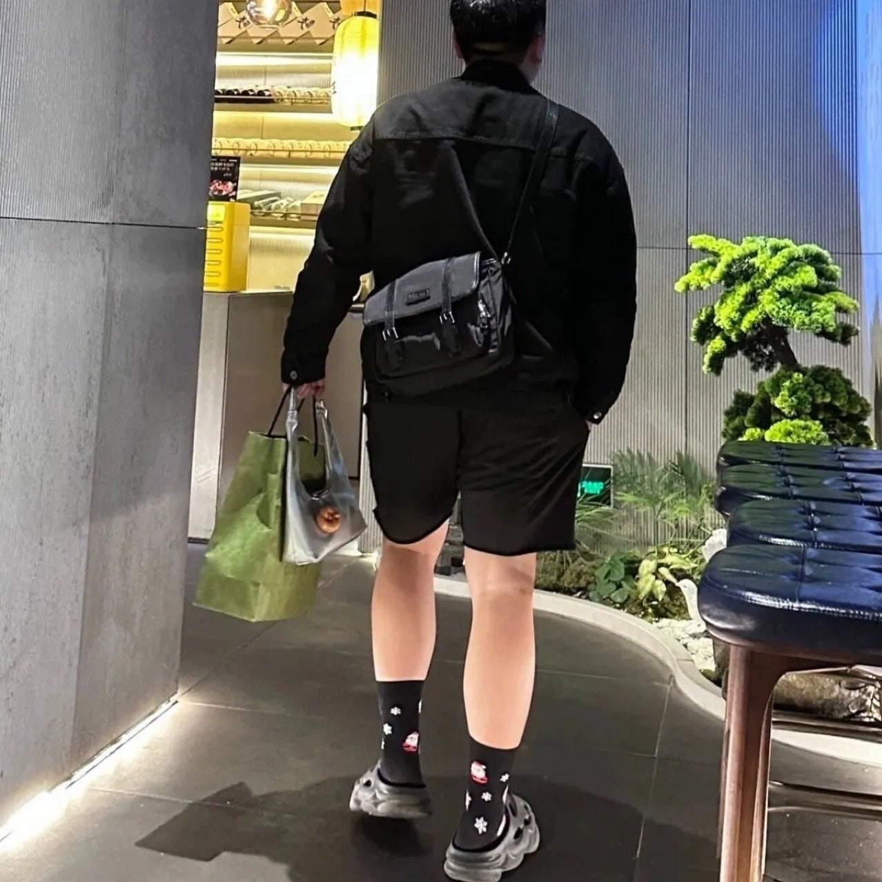 Casual Men's Poor Fashion Nylon Cloth Men's Messenger Bag
