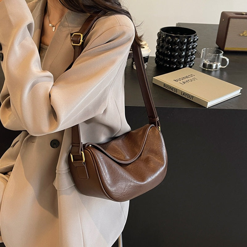 Women's Retro Fashion Soft Surface High Sense Bags