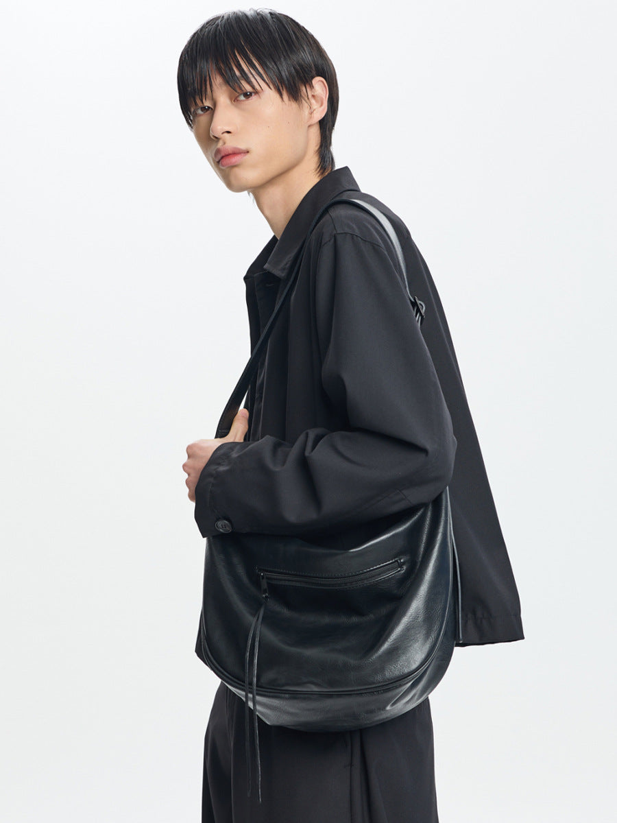 Men's Large Capacity Motorcycle Cycling Fashion Retro Wandering Men's Messenger Bag