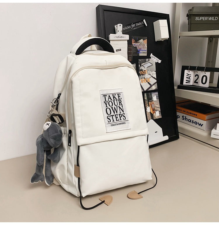 Men's Trendy Cool Large Capacity High Simple College Leisure Backpack