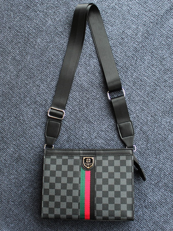 Men's & Women's Business Hard Large Capacity Plaid Trendy Handbags