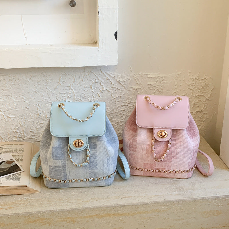 Women's High-grade Niche Chain Spring Fashion Daily Backpacks