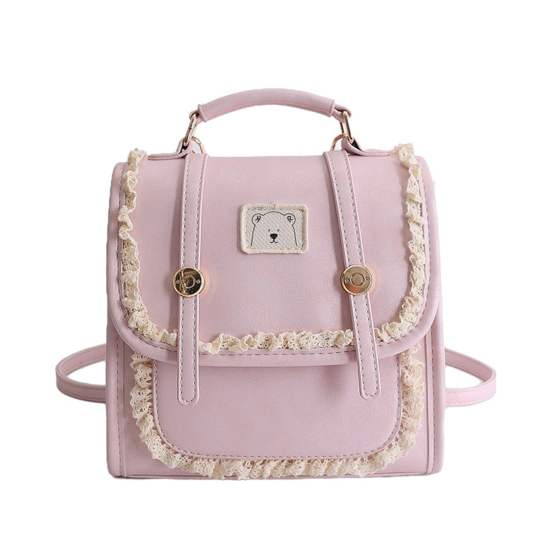 Women's College Style Niche Sweet Lace Fashionable Women's Backpack