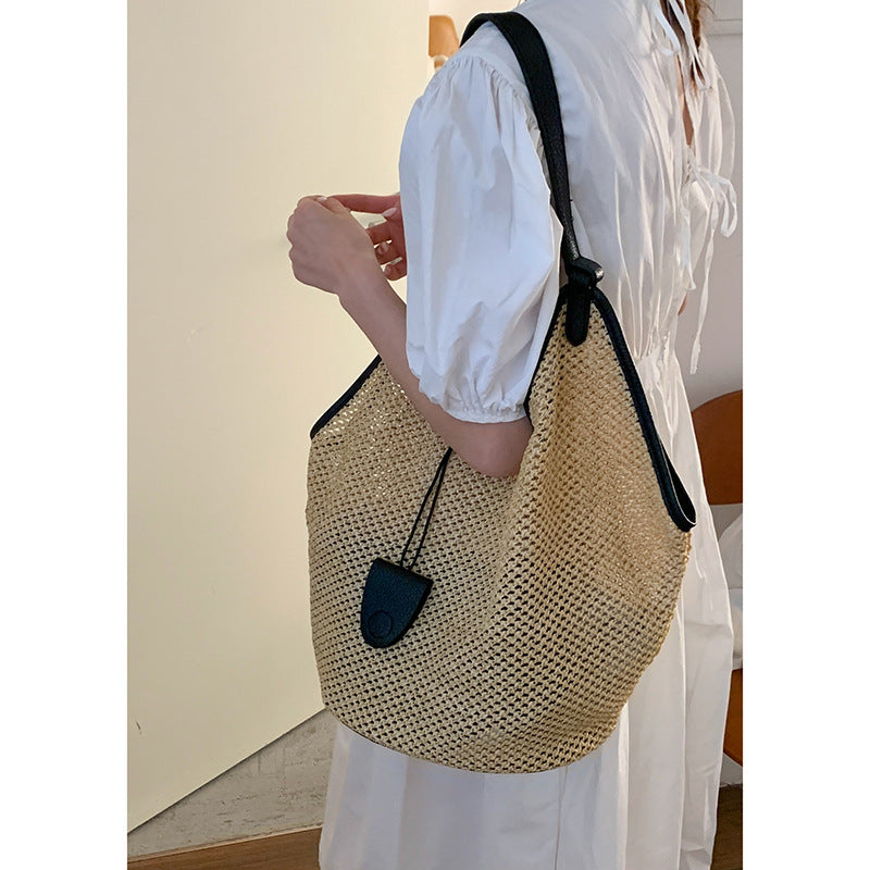 Women's Summer Fashion Woven Large Capacity Straw Bags