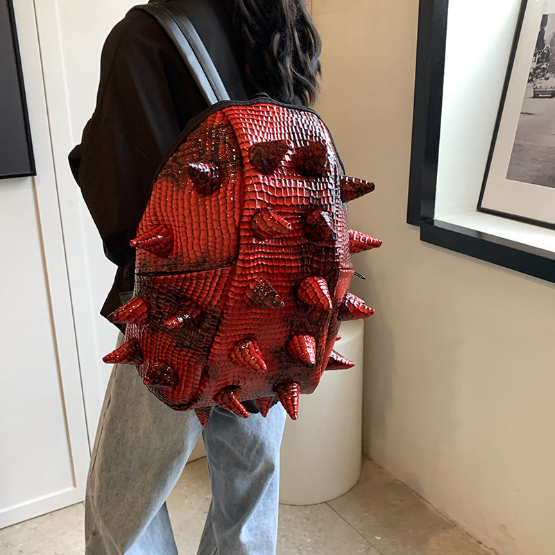 Women's & Men's Fashion Handsome Hedgehog Funny Network Leisure Backpack