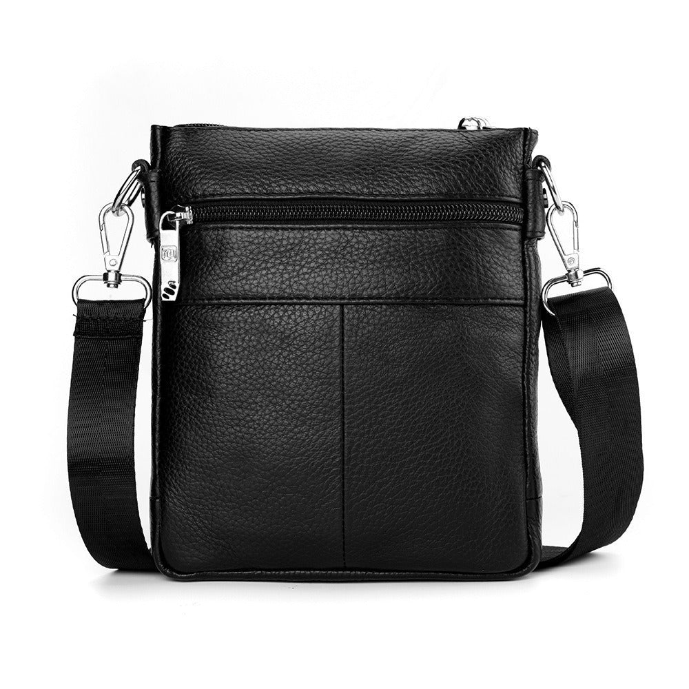 Men's Cowhide Leather High-grade Vertical Trendy Genuine Shoulder Bags