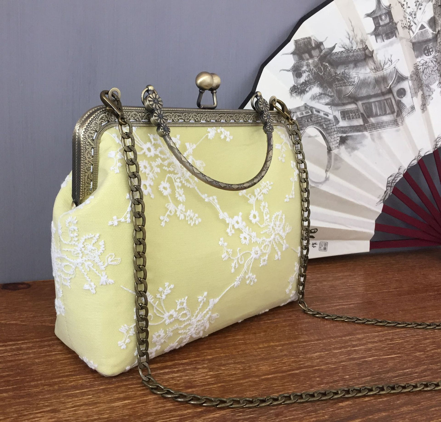 Women's Retro Ethnic With Chinese Cheongsam For Women's Handbag