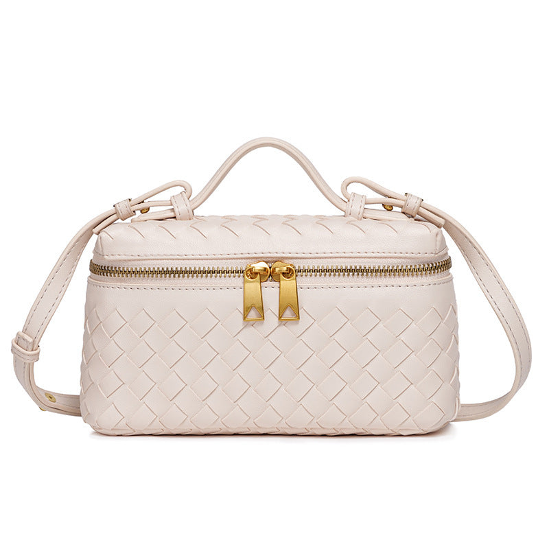 Women's Handmade Woven Fashion Lunch Box Trendy Bags
