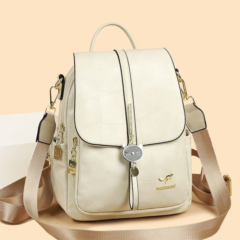 Innovative Trendy Women's Soft Leather Lightweight Travel Bags